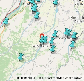 Mappa Via C. Guerci, 43013 Langhirano PR, Italia (9.6115)