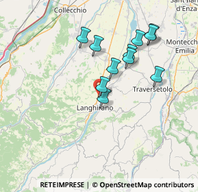 Mappa Via C. Guerci, 43013 Langhirano PR, Italia (6.57273)