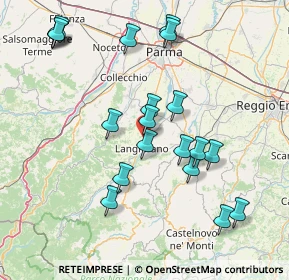 Mappa Via C. Guerci, 43013 Langhirano PR, Italia (16.6205)