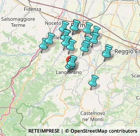 Mappa Via C. Guerci, 43013 Langhirano PR, Italia (11.021)
