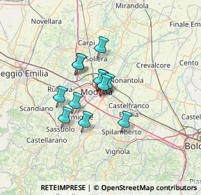 Mappa Via Alessandria, 41125 Modena MO, Italia (8.70667)