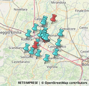 Mappa Via Alessandria, 41125 Modena MO, Italia (9.255)