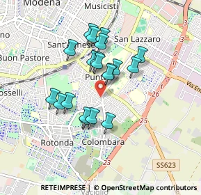 Mappa Via Alessandria, 41125 Modena MO, Italia (0.715)