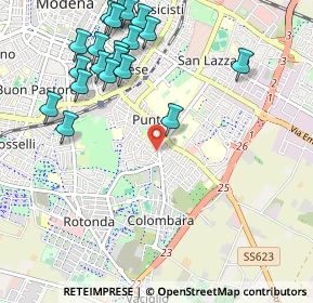 Mappa Via Alessandria, 41125 Modena MO, Italia (1.25)