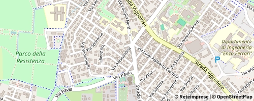 Mappa Módena