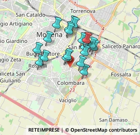 Mappa Via Alessandria, 41125 Modena MO, Italia (1.377)