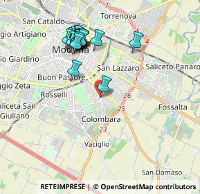 Mappa Via Alessandria, 41125 Modena MO, Italia (1.9415)