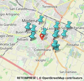 Mappa Via Alessandria, 41125 Modena MO, Italia (1.40533)