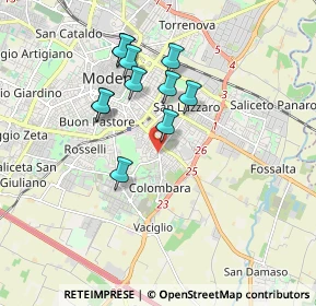 Mappa Via Alessandria, 41125 Modena MO, Italia (1.58182)
