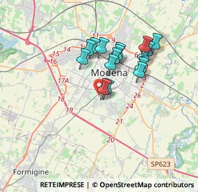 Mappa Via Baldassarre Longhena, 41125 Modena MO, Italia (2.91625)