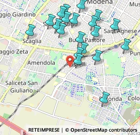 Mappa Via Baldassarre Longhena, 41125 Modena MO, Italia (1.0635)