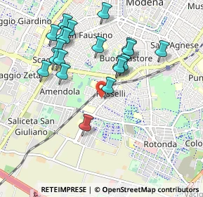 Mappa Via Baldassarre Longhena, 41125 Modena MO, Italia (0.98)