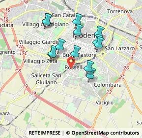 Mappa Via Baldassarre Longhena, 41125 Modena MO, Italia (1.59538)