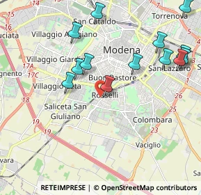 Mappa Via Baldassarre Longhena, 41125 Modena MO, Italia (2.31385)