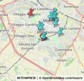 Mappa Via Baldassarre Longhena, 41125 Modena MO, Italia (1.46727)