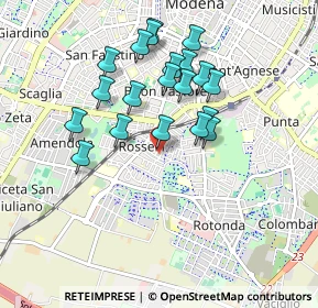 Mappa Via Limana, 41125 Modena MO, Italia (0.831)