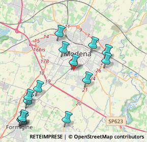 Mappa Via Limana, 41125 Modena MO, Italia (4.96133)