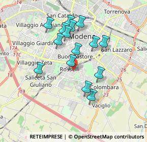 Mappa Via Limana, 41125 Modena MO, Italia (1.64733)