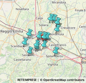 Mappa Via Limana, 41125 Modena MO, Italia (10.20267)