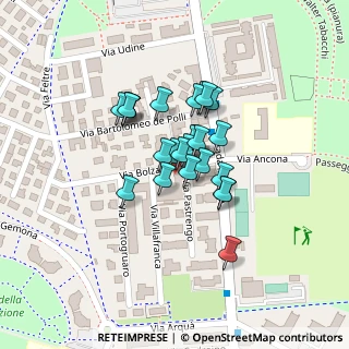 Mappa Via Villafranca, 41125 Modena MO, Italia (0.064)