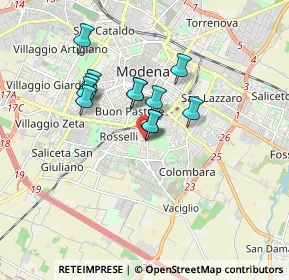 Mappa Via Villafranca, 41125 Modena MO, Italia (1.33)