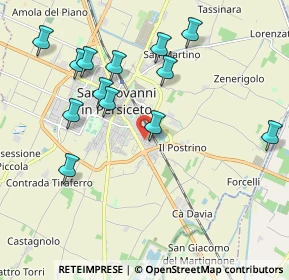 Mappa Via Amerigo Vespucci, 40017 San Giovanni in Persiceto BO, Italia (2.12)