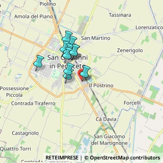 Mappa Via Amerigo Vespucci, 40017 San Giovanni in Persiceto BO, Italia (1.35455)