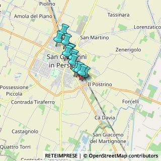 Mappa Via Amerigo Vespucci, 40017 San Giovanni in Persiceto BO, Italia (1.0975)
