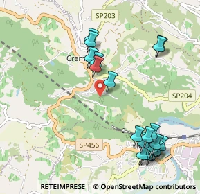 Mappa Via Crosio, 15010 Cremolino AL, Italia (1.211)