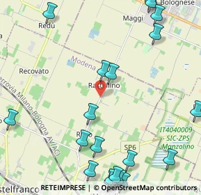 Mappa Via per Rastellino, 41013 Castelfranco Emilia MO, Italia (3.044)