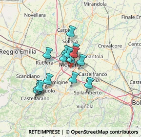 Mappa 41125 Modena MO, Italia (9.51467)