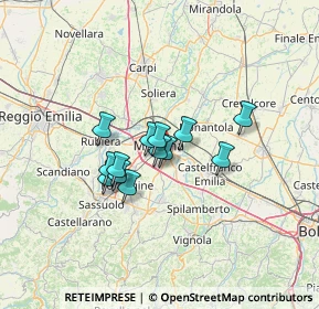 Mappa 41125 Modena MO, Italia (8.92923)