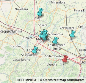 Mappa 41125 Modena MO, Italia (9.0975)