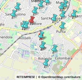 Mappa 41125 Modena MO, Italia (1.2195)