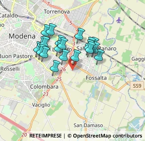 Mappa Via Caterina Zambelli, 41126 Modena MO, Italia (1.429)