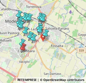 Mappa Via Caterina Zambelli, 41126 Modena MO, Italia (1.836)