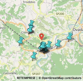 Mappa Via Priarona, 15010 Cremolino AL, Italia (1.387)