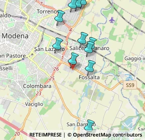 Mappa Via Dino Lugli, 41126 Modena MO, Italia (1.96818)