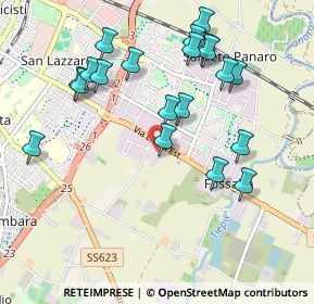 Mappa Via Dino Lugli, 41126 Modena MO, Italia (1.0425)