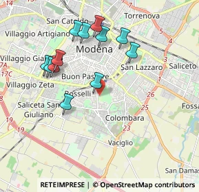 Mappa Via Ancona, 41125 Modena MO, Italia (1.9125)