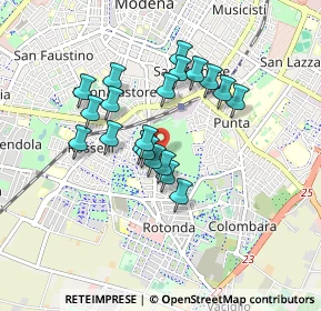 Mappa Via Ancona, 41125 Modena MO, Italia (0.7145)