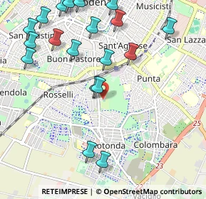 Mappa Via Ancona, 41125 Modena MO, Italia (1.321)