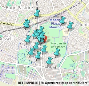 Mappa Via Ancona, 41125 Modena MO, Italia (0.3385)