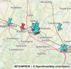 Mappa Via Pietro Riccardi, 41125 Modena MO, Italia (11.1825)