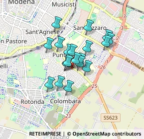 Mappa Via Pietro Riccardi, 41125 Modena MO, Italia (0.5835)