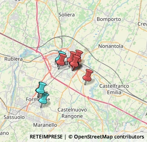 Mappa Via Pietro Riccardi, 41125 Modena MO, Italia (3.93455)