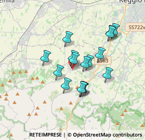 Mappa Via Guglielmo Oberdan, 42020 Quattro Castella RE, Italia (2.82438)