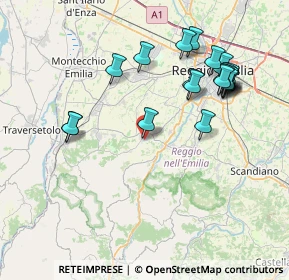 Mappa Via Guglielmo Oberdan, 42020 Quattro Castella RE, Italia (8.3125)