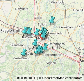 Mappa Via Schio, 41125 Modena MO, Italia (8.59313)