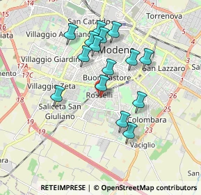 Mappa Via Schio, 41125 Modena MO, Italia (1.644)